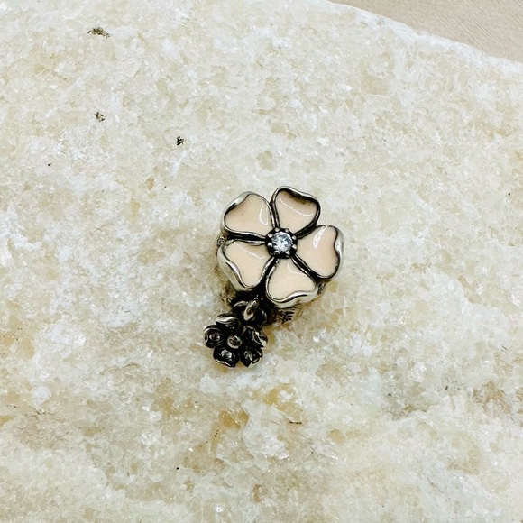 EUC Pandora 791827EN40 Sterling Silver Poetic Blooms Apple Blossom Charm - Picture 5 of 7